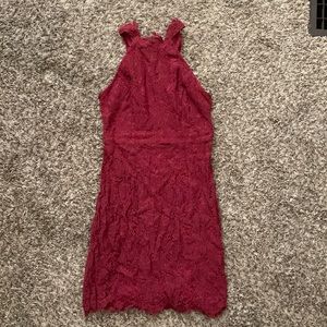 Zalalus Red halter dress (size 4)